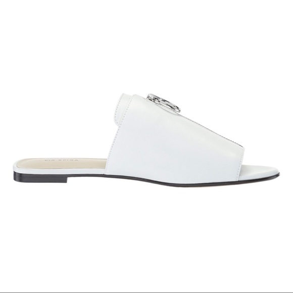 ✨Via Spiga White Hope Slide Sandal - Picture 3 of 8